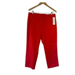 Charter Club Pant Shop Hot Orange Classic Fit Crop SZ 12 NWT